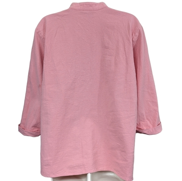 The Tog Shop Petites Half Button Popover Top Sz PL - Picture 2 of 12